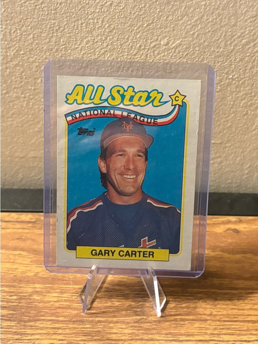 Topps Red and Black 1988 NL Leaders Gary Carter Card